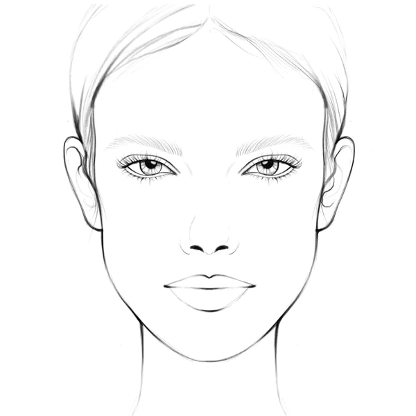 Clinical face chart ready for annotation
